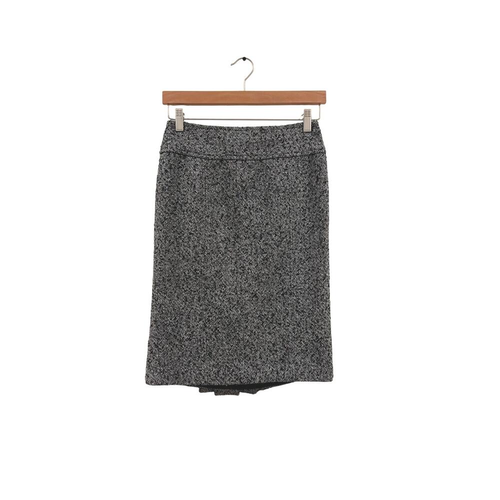 Michael Kors wool boucle skirt with pleated back